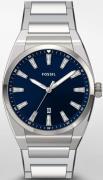 Fossil Herreklokke FS5822 Everett 3 Blå/Stål Ø42 mm