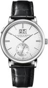 A. Lange & Söhne Herreklokke 381.026 Saxonia Sølvfarget/Lær