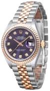 Rolex Dameklokke 279171-0015 Lady-Datejust 28 Lilla/18 karat rosé