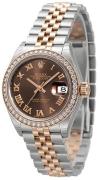 Rolex Dameklokke 279381RBR-0009 Lady-Datejust 28 Brun/18 karat rosé