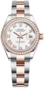 Rolex Dameklokke 279381RBR-0022 Lady-Datejust 28 Hvit/18 karat rosé