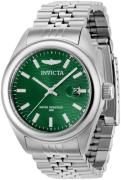 Invicta Dameklokke 38423 Aviator Grønn/Stål Ø38 mm