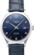 Longines Herreklokke L2.820.4.96.4 Record Blå/Lær Ø38.5 mm