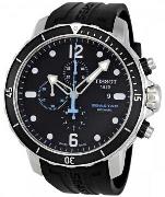 Tissot Herreklokke T066.427.17.057.00 Seastar Sort/Gummi Ø48 mm