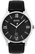 Hugo Boss Herreklokke 1513485 Sort/Lær Ø44 mm