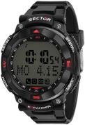 Sector Herreklokke R3251529001 LCD/Gummi Ø51.3 mm