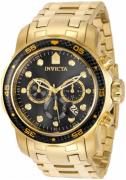 Invicta Herreklokke 35398 Pro Diver Sort/Gulltonet stål Ø48 mm