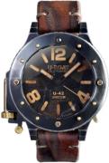 U-Boat Herreklokke 8088 U-42 Sort/Lær Ø53 mm