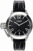 U-Boat Dameklokke 6950 Classico Sort/Lær Ø40 mm