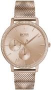 Hugo Boss Dameklokke 1502519 Rosegullfarget/Rose-gulltonet stål Ø35