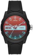 Diesel Herreklokke DZ1982 Double Up Flerfarget/Gummi Ø43 mm