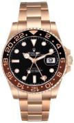 Rolex Herreklokke 126715CHNR-0001 Gmt-Master Ii Sort/18 karat rosé