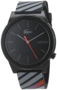 Lacoste Herreklokke 2010936 Sort/Gummi Ø42 mm