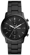 Fossil Herreklokke FS5848 Minimalist Chronograph Sort/Stål Ø42 mm