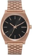 Nixon Dameklokke A0452598-00 The Time Teller Sort/Rose-gulltonet stål