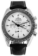 Omega Herreklokke 311.32.42.30.04.003 Speedmaster Moonwatch Hvit/Lær