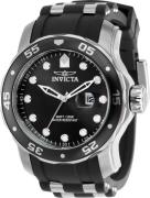 Invicta Herreklokke 39095 Pro Diver Sort/Stål Ø48 mm