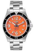 Breitling Herreklokke A17366D71O1A1 Superocean Ii 42 Orange/Stål