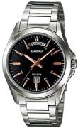 Casio Herreklokke MTP-1370D-1A2VDF Quartz Sort/Stål Ø39.8 mm