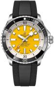 Breitling Herreklokke A17375211I1S1 Superocean Automatic 42 Gul/Gummi