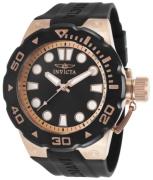 Invicta Herreklokke 16136 Pro Diver Sort/Gummi Ø51 mm