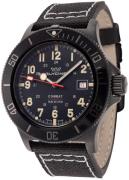 Glycine Herreklokke GL0426 Combat Sort/Lær Ø42 mm