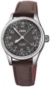 Oris 01 754 7749 4064-07 5 17 67G Aviation Sort/Lær Ø36 mm