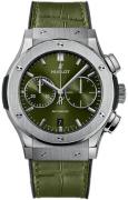 Hublot Herreklokke 541.NX.8970.LR Classic Fusion Grønn/Gummi Ø42 mm