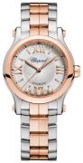 Chopard Dameklokke 278573-6002 Happy Sport Sølvfarget/18 karat rosé