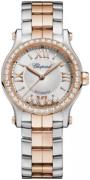 Chopard Dameklokke 278573-6016 Happy Sport Sølvfarget/18 karat rosé