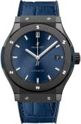 Hublot Herreklokke 542.CM.7170.LR Classic Fusion Blå/Gummi Ø42 mm