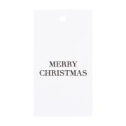 Christmas Gift Tags White W/Black