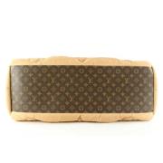 Pre-owned Beige Fabric Louis Vuitton veske