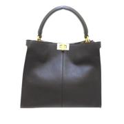 Pre-owned Svart skinn Fendi Peekaboo