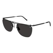 Stilige solbriller for menn - Svart/Svart