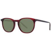 Stilig rød ramme grønne linser solbriller