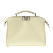 Pre-owned Hvit nylon Fendi Peekaboo