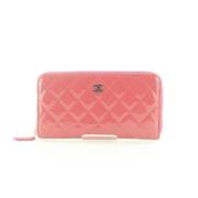 Pre-owned Rosa plast Chanel lommebok