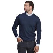 Blå Alcantara Crewneck Sweater
