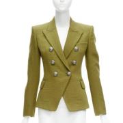 Pre-owned Balmain-jakke i grønt stoff