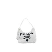 Pre-owned Hvit Fabric Prada veske