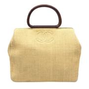 Pre-owned Beige Mesh Chanel veske