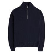 Navy Halfzip Sweater