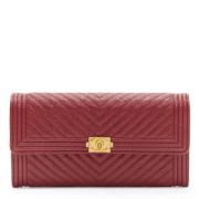 Pre-owned Rød skinn Chanel lommebok