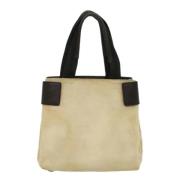 Pre-owned Beige Canvas Prada Tote