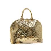 Pre-owned Gull lerret Louis Vuitton veske