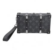 Pre-owned Svart lerret Louis Vuitton Clutch