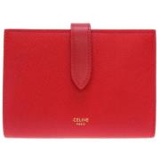 Pre-owned Rød skinn Celine lommebok