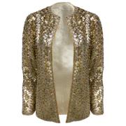 Pre-owned Gull stoff Dior jakke