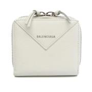 Pre-owned Hvit skinn Balenciaga lommebok